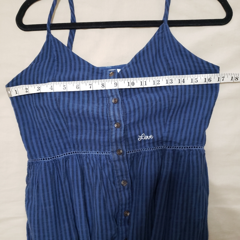 Blue Striped Maxi Dress - Picture 7 of 10